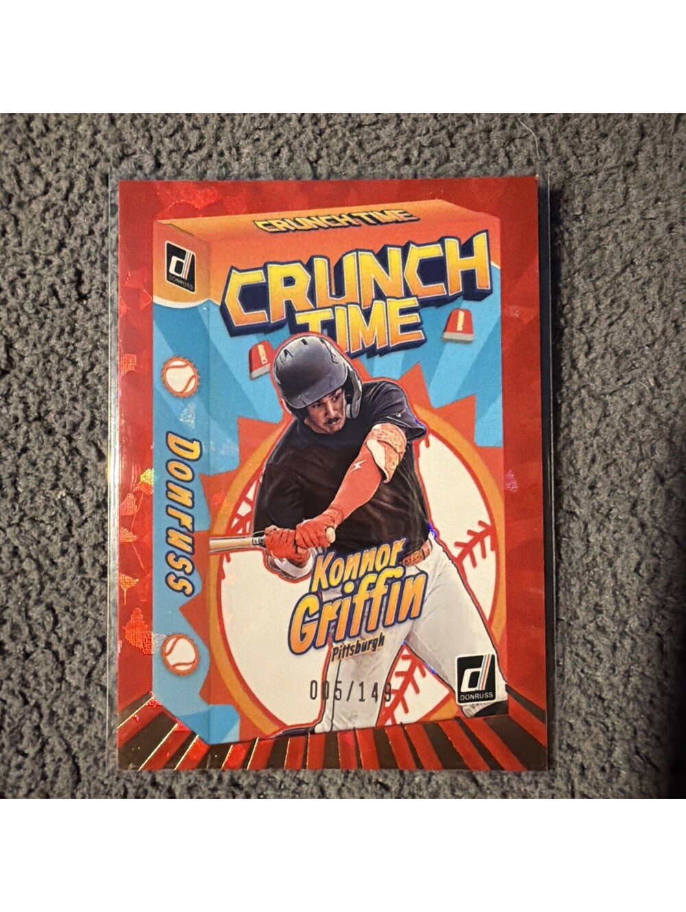 2026 Donruss Konnor Griffin Crunch Time Red Ice 5/149